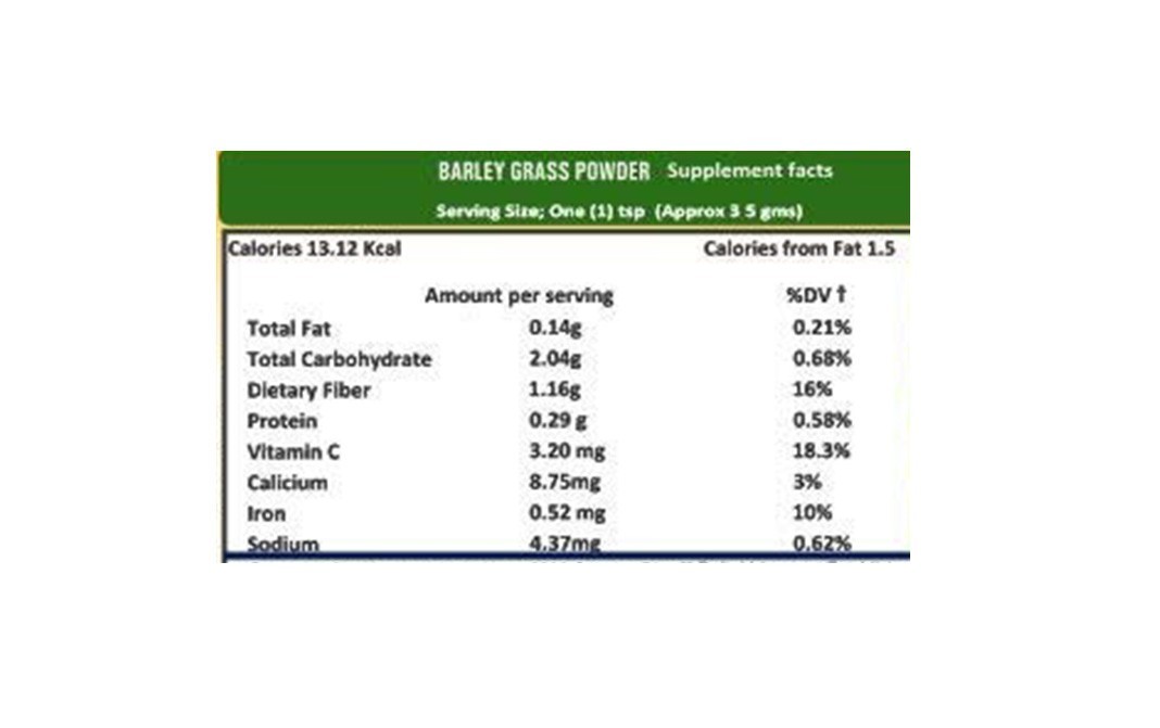 Soul Centric Barley Grass Organic Raw Powder   Pack  50 grams